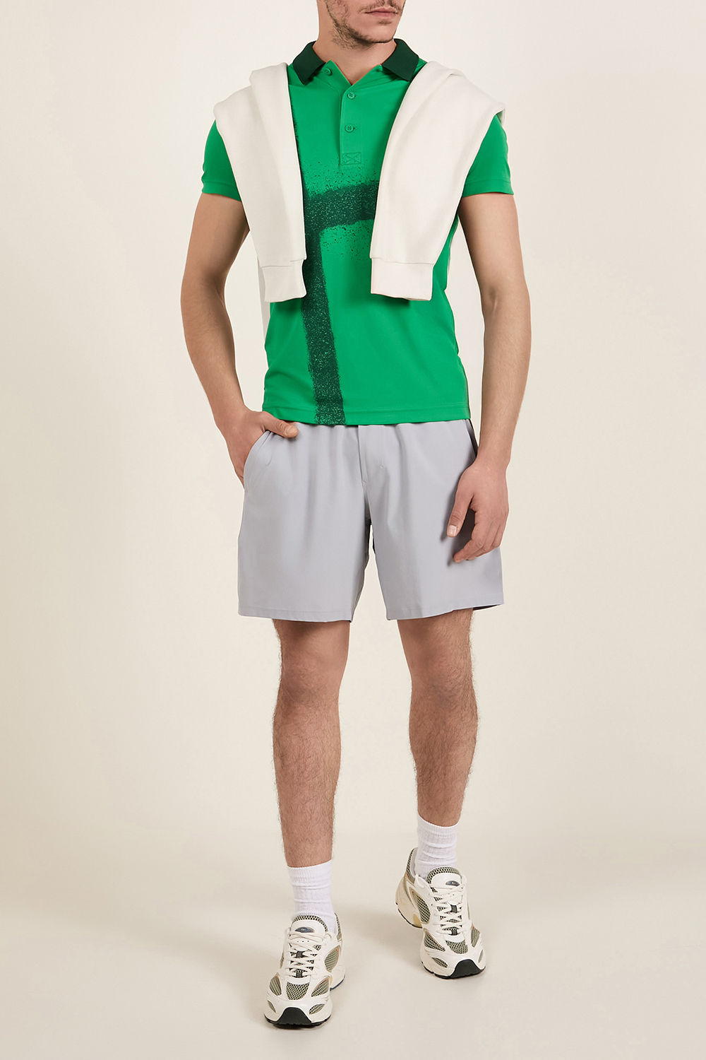 תמונת דוגמן קידמית של נעלי סניקרס סטורם 96 LACOSTE