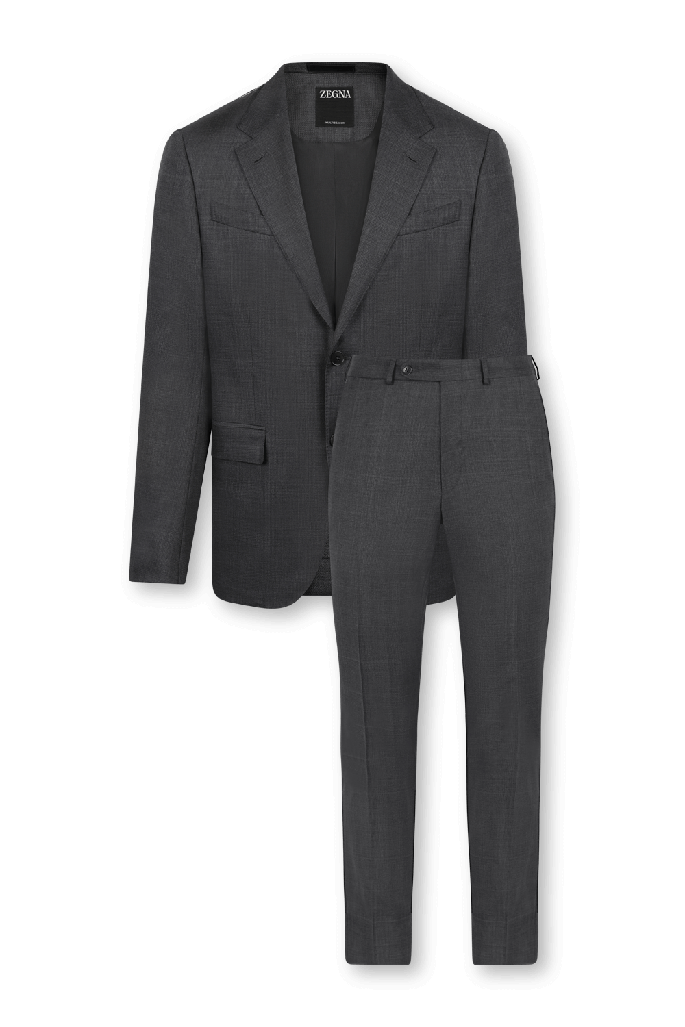 תמונה קידמית של חליפת צמר מחוייטת ZEGNA