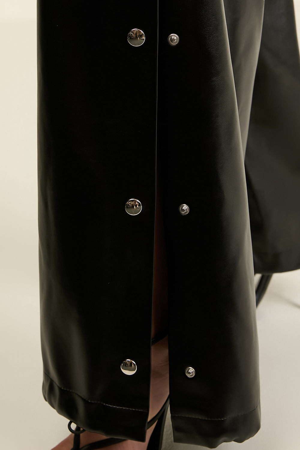 מכנסיים ארוכים דמוי עור STELLA MCCARTNEY