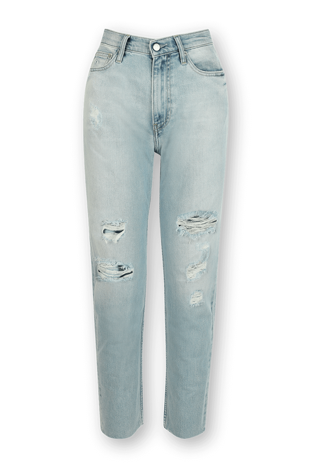 תמונה קידמית של Mom Jeans in Light Wash