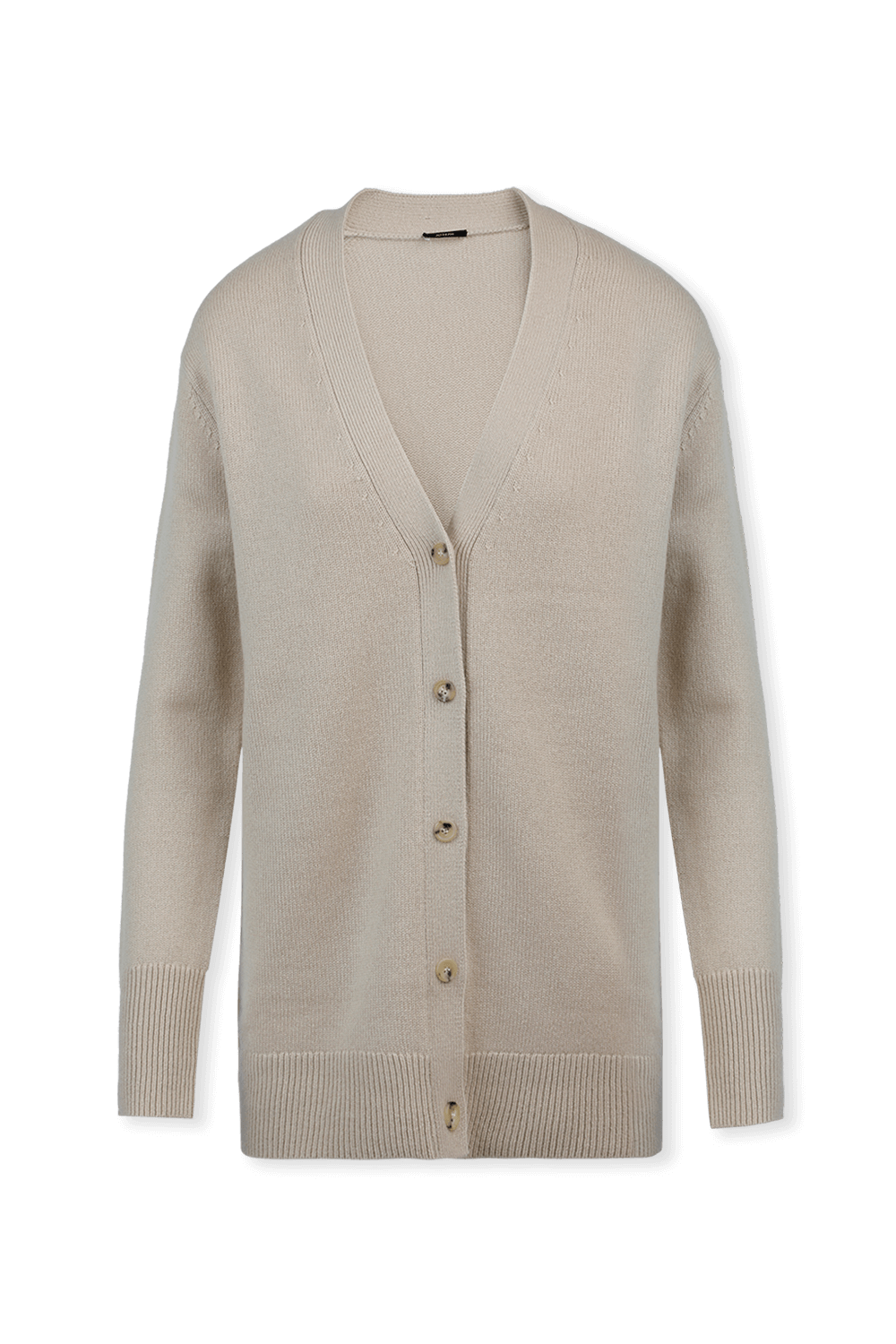 תמונה קידמית של Pure Cashmere Cardigan in Beige