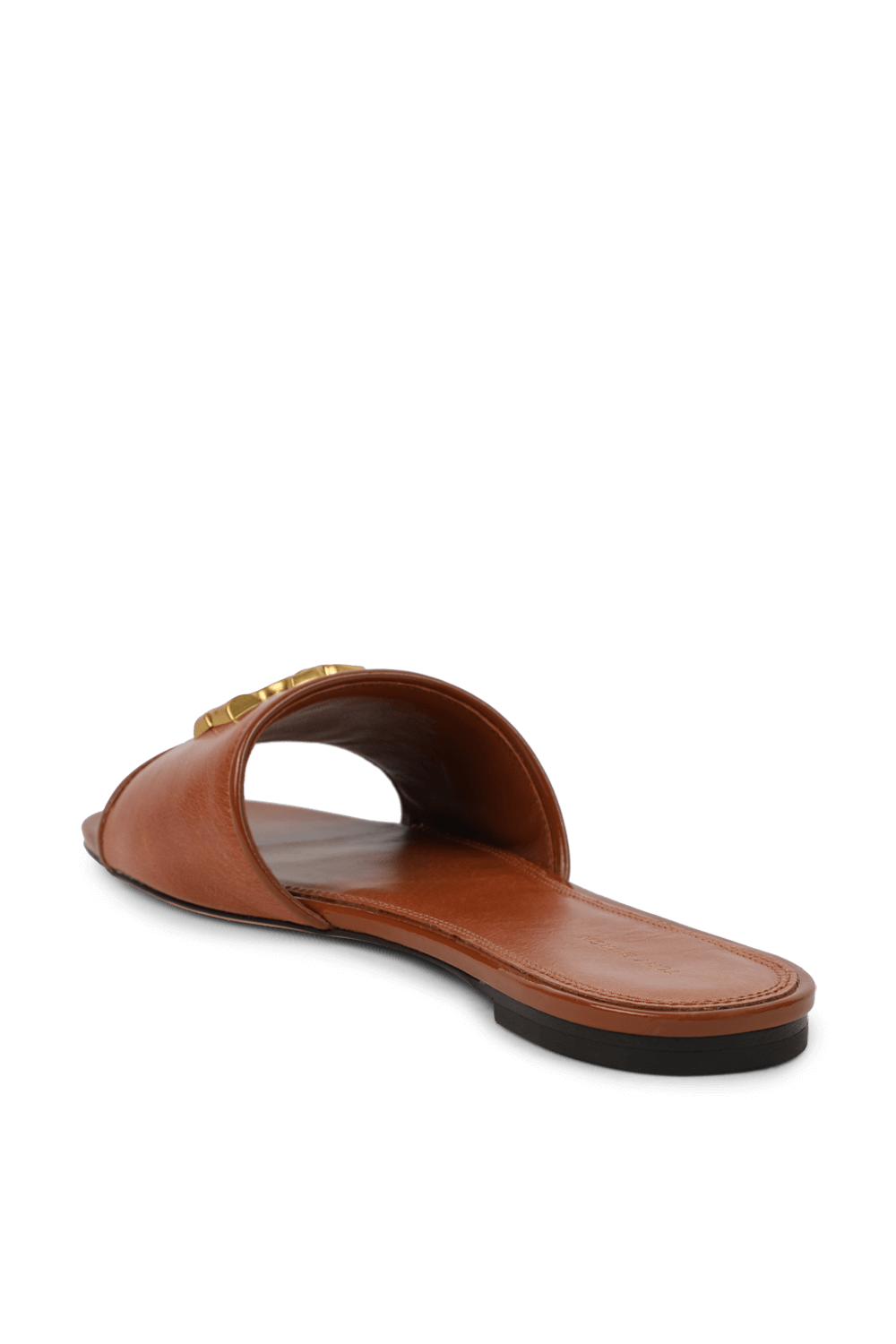 תמונה אחורית של כפכפי סליידס מעור TORY BURCH
