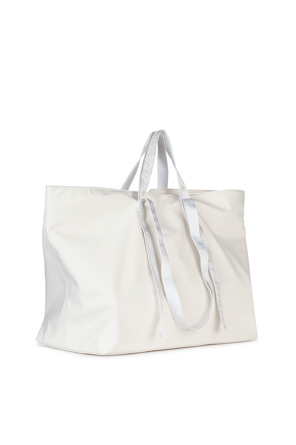 תמונה אחורית של Nylon Tote Bag in White