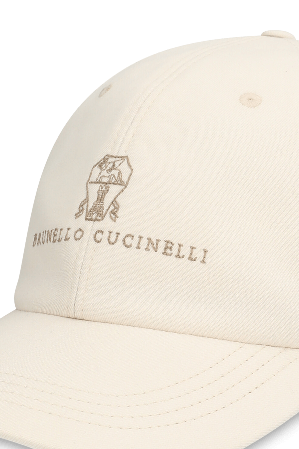 תמונת תקריב של כובע מצחייה BRUNELLO CUCINELLI