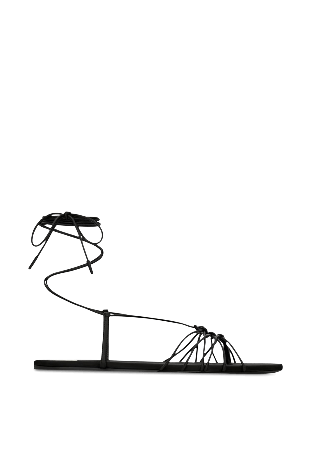 תמונה קידמית של סנדלי קשירה SAINT LAURENT