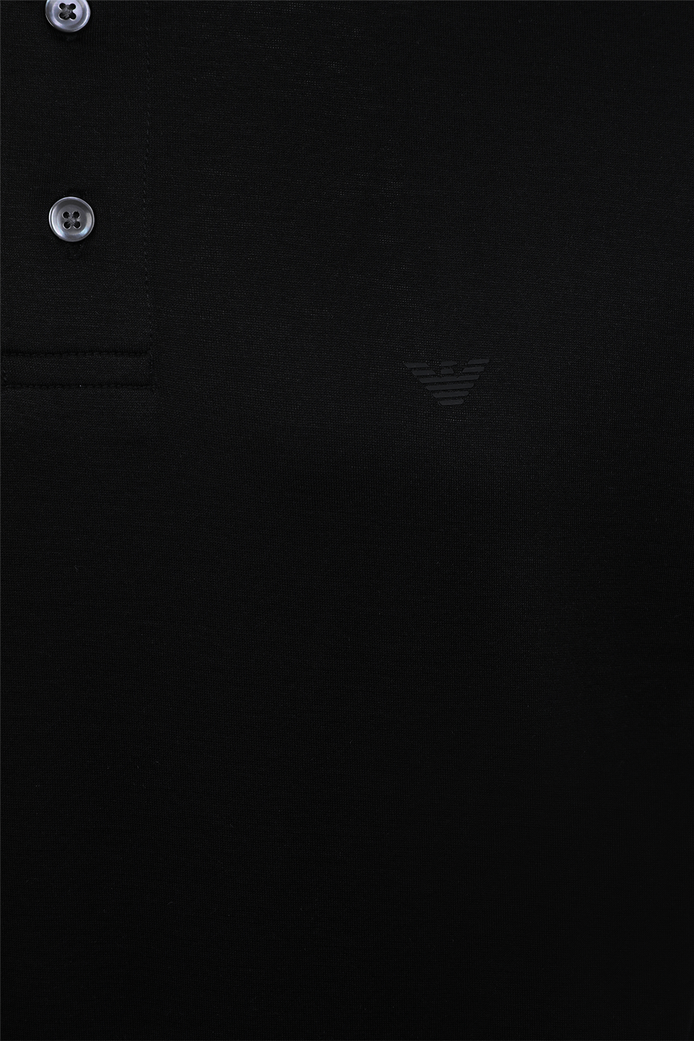 תמונה אחורית של חולצת פולו מכותנה EMPORIO ARMANI