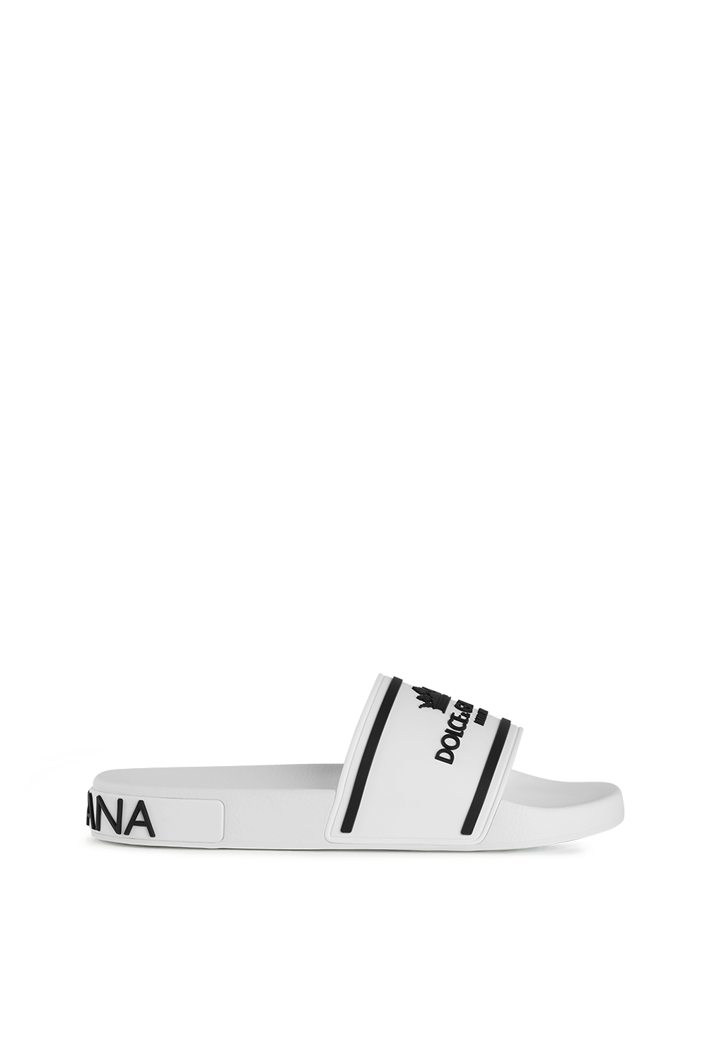 תמונה קידמית של Crown Logo Slides in White and Black