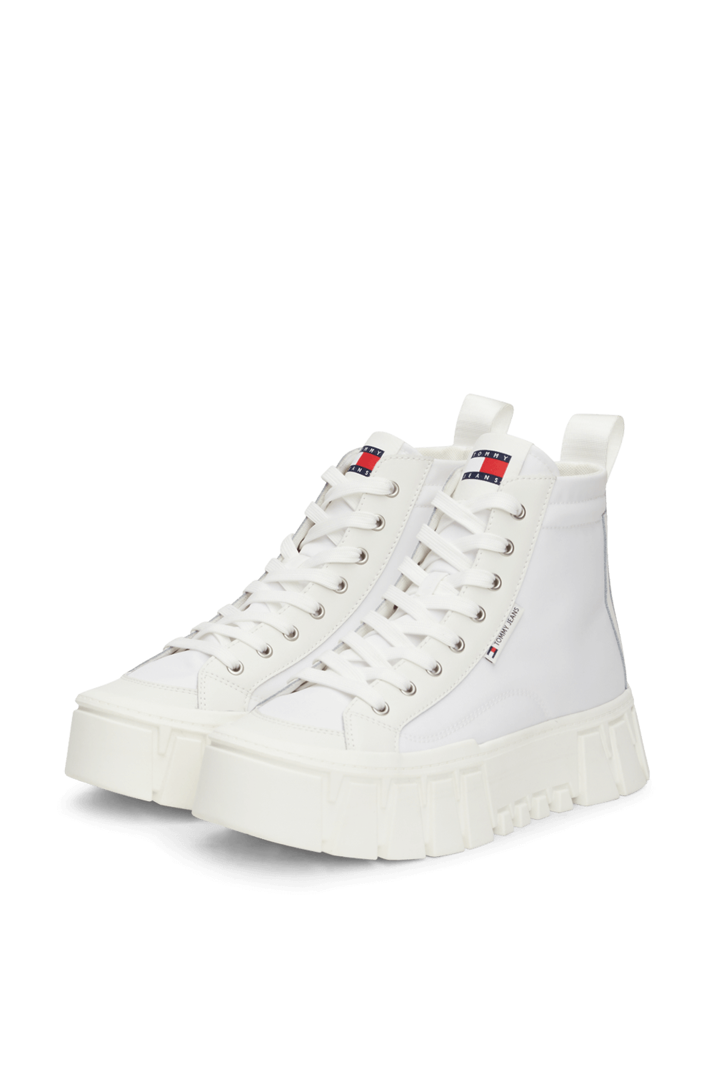 תמונה אחורית של נעלי סניקרס פלטפורמה TOMMY HILFIGER
