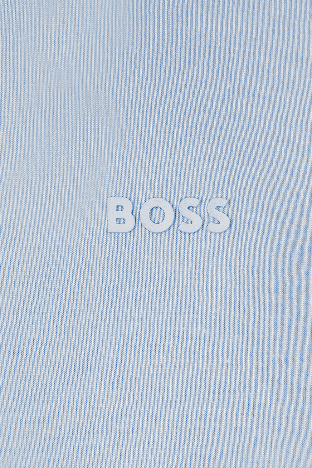 תמונה אחורית של חולצת לוגו טי מכותנה BOSS