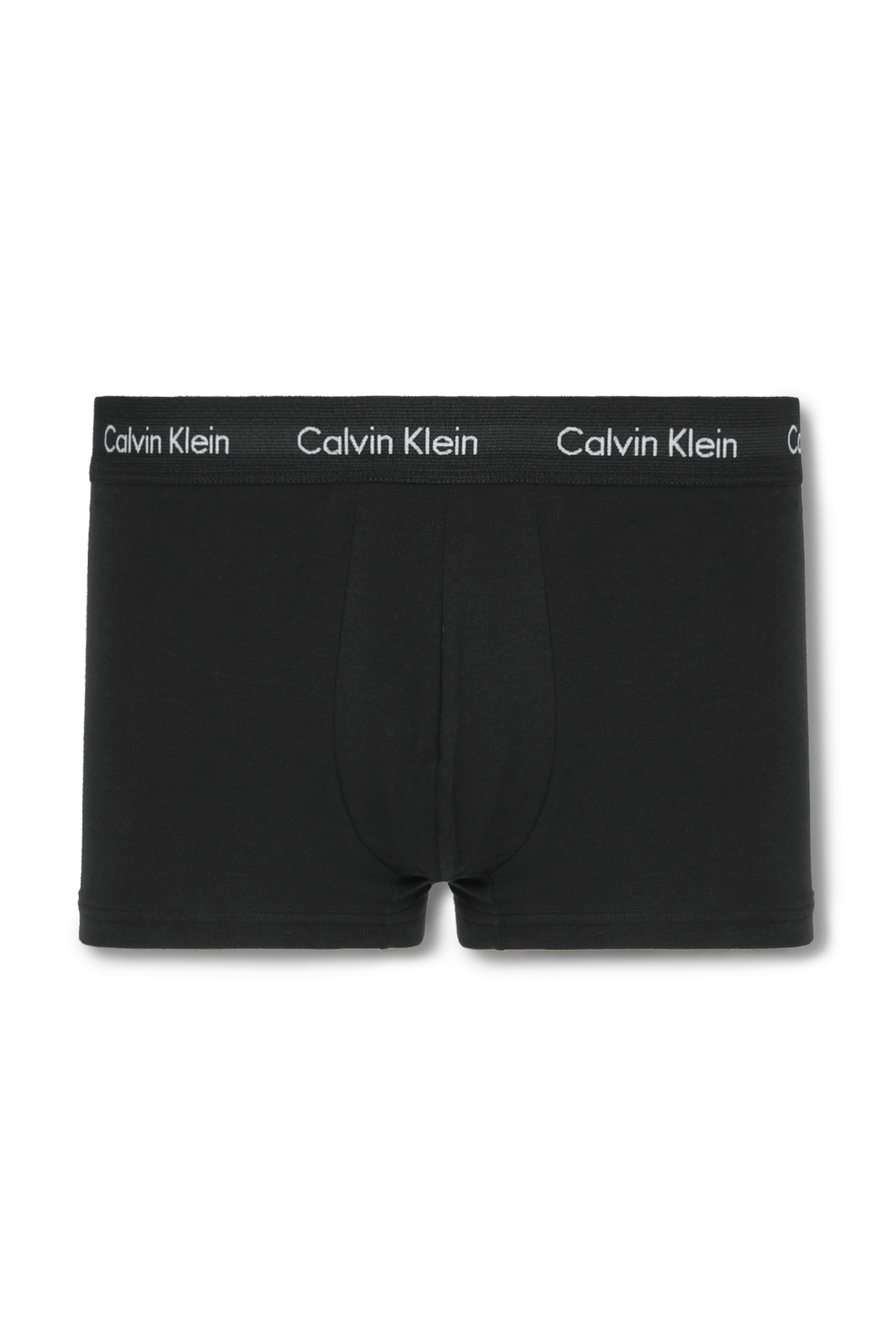 תמונה קידמית של 3 Pack Low Rise Trunks in Black CALVIN KLEIN