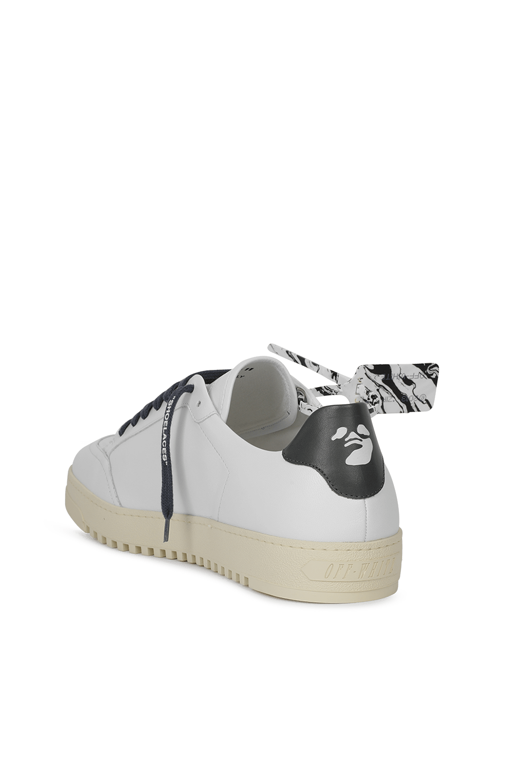 תמונה אחורית של White Low Vulcanized Sneakers