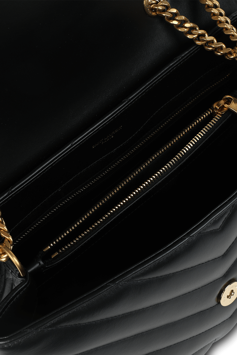 תמונת פנים של תיק לולו בגודל מדיום SAINT LAURENT