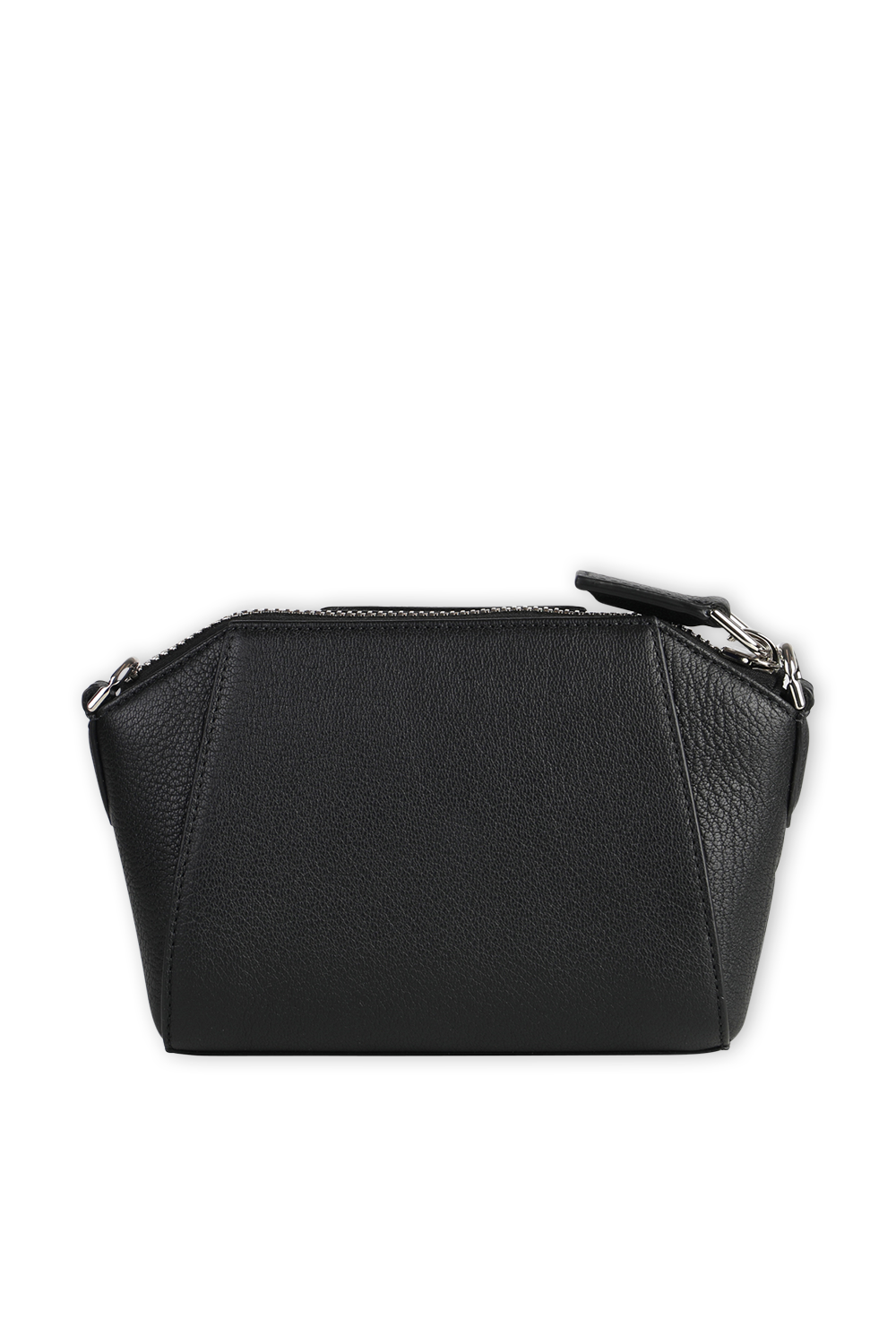 תמונת פנים של Nano Antigona Bag in Black Grained Leather GIVENCHY