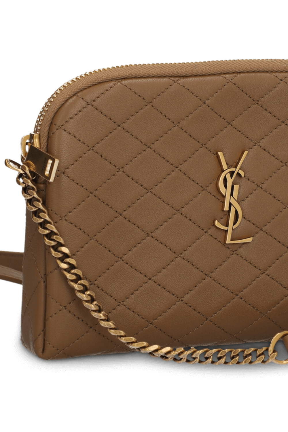 תמונת תקריב של תיק קרוסבודי גבי SAINT LAURENT