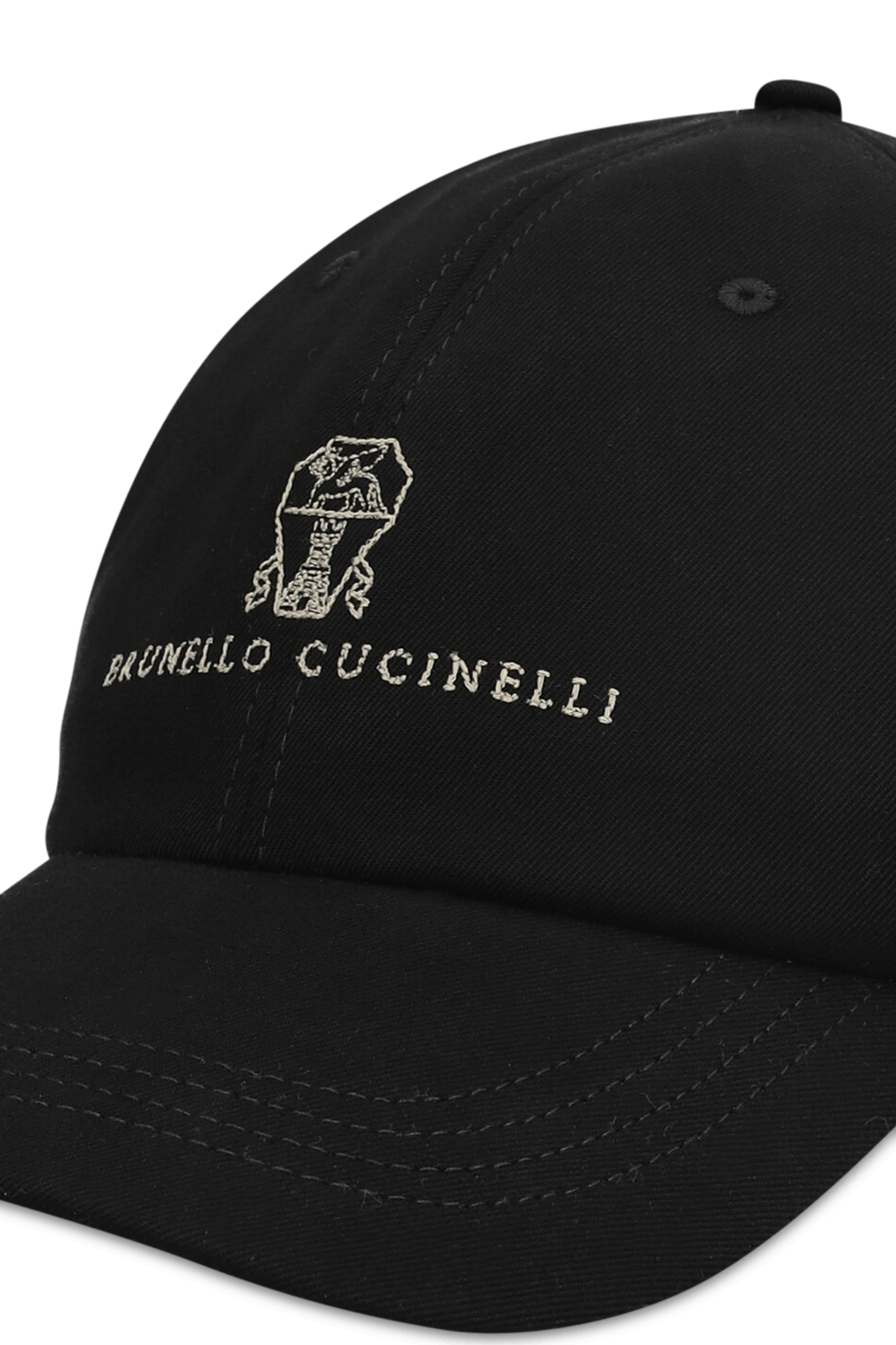 תמונת תקריב של כובע מצחייה BRUNELLO CUCINELLI