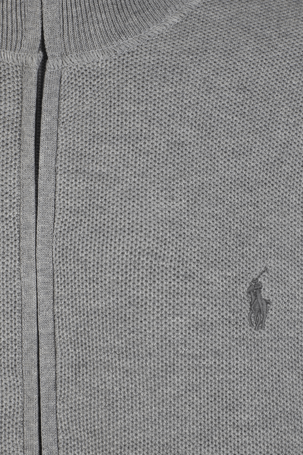 תמונה אחורית של Zip Through Jumper In Grey POLO RALPH LAUREN