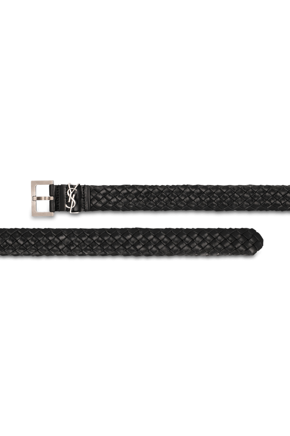 תמונה אחורית של חגורת עור SAINT LAURENT