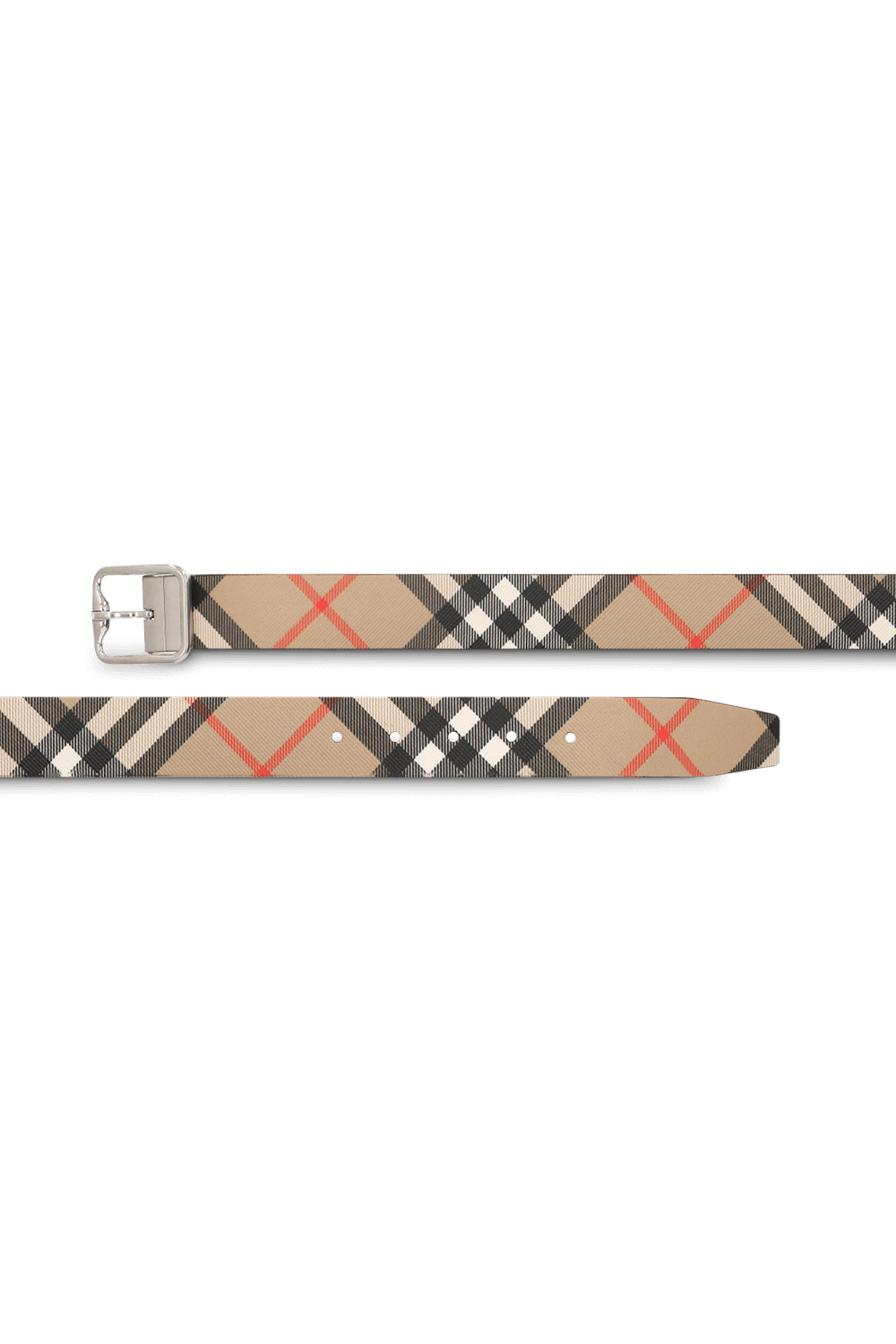 תמונת תקריב של חגורה דו צדדית BURBERRY