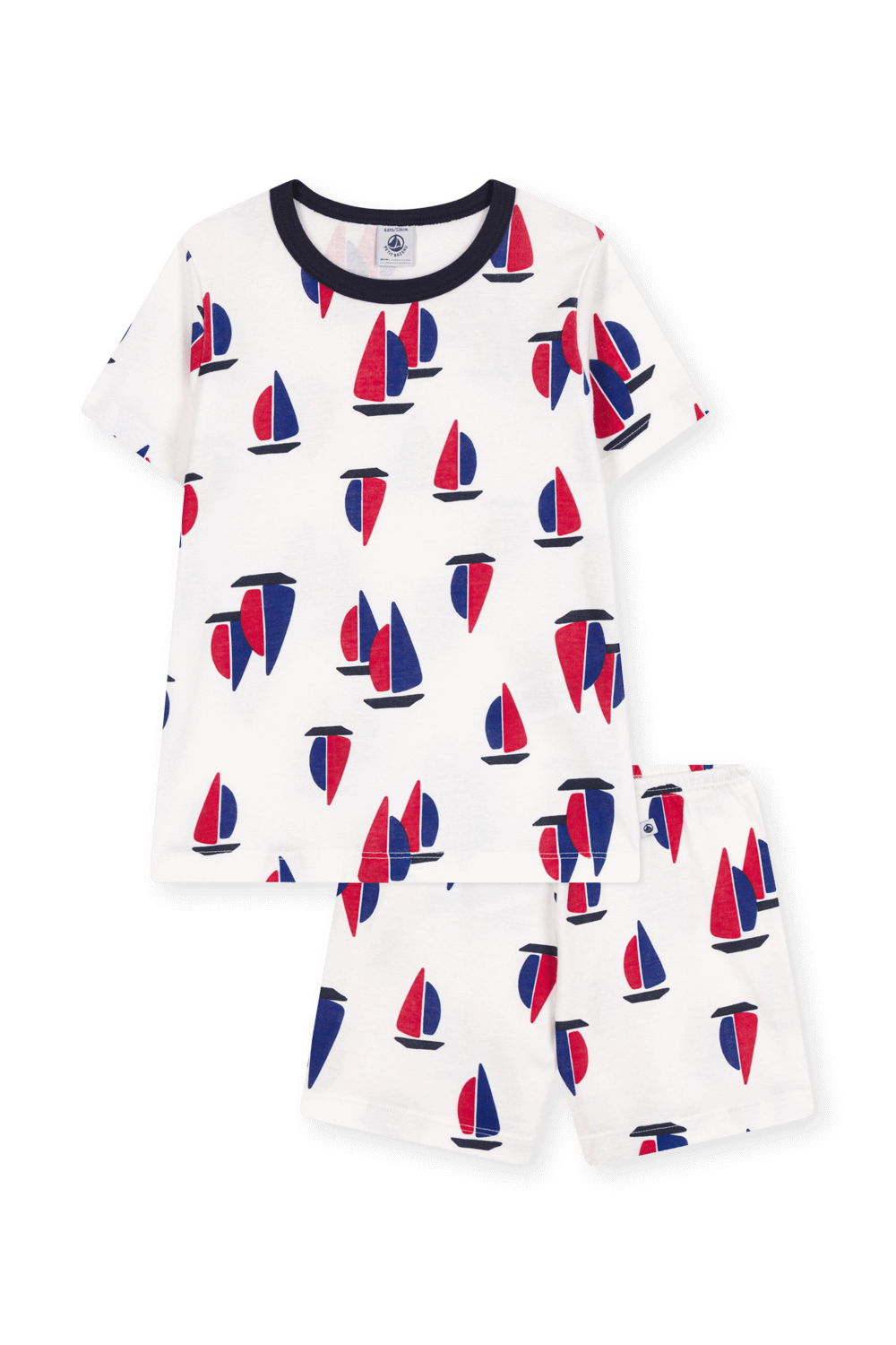 תמונה קידמית של סט פיג'מה קצרה - גילאי 6-12 שנים PETIT BATEAU