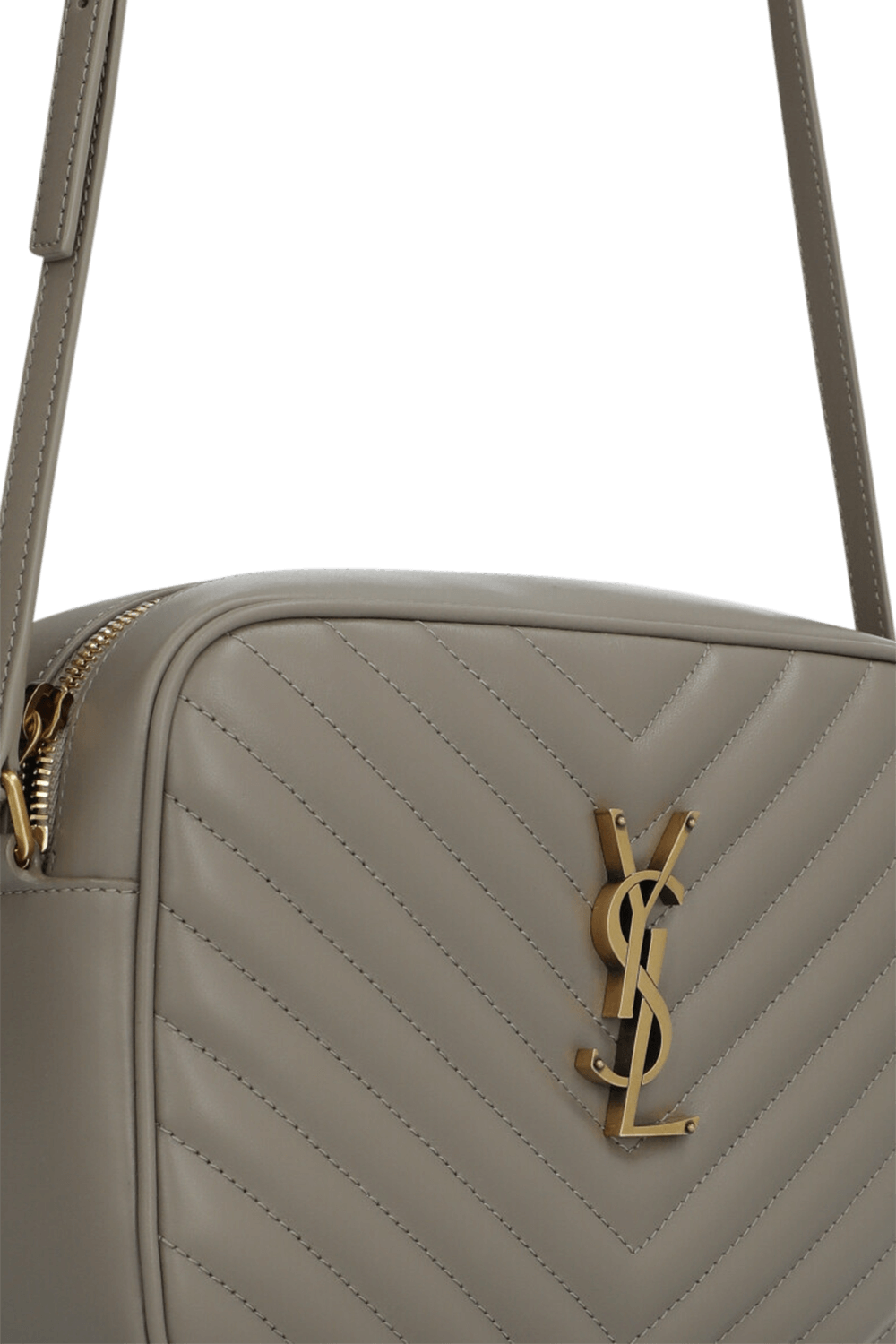תמונת תקריב של תיק קרוסבודי מעור SAINT LAURENT