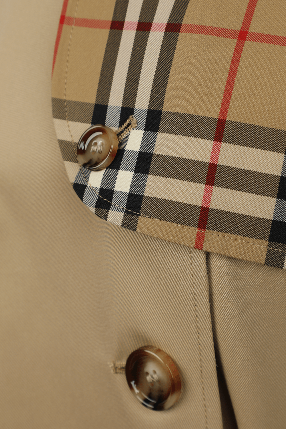 תמונת תקריב של Herne Trench Coat in Brown BURBERRY