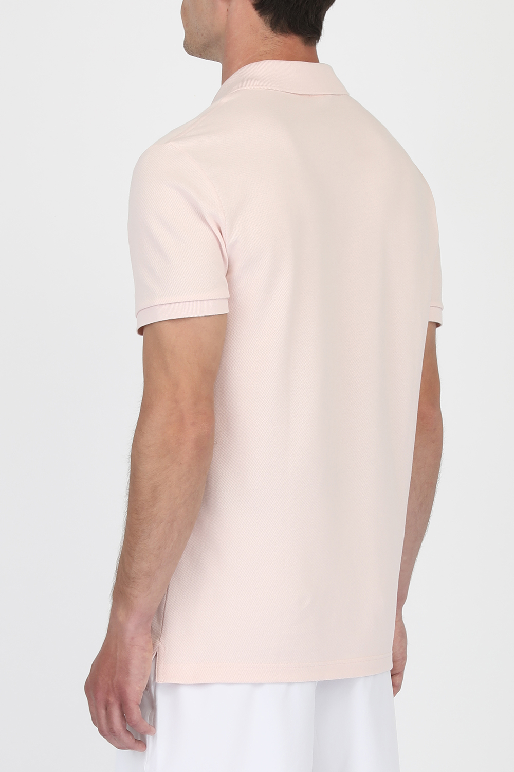 תמונת דוגמן אחורית של Slim fit Polo Shirt in Light Pink