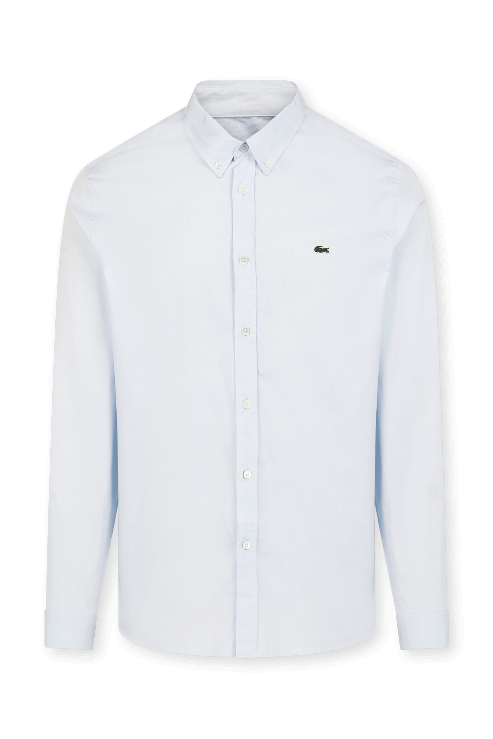 תמונה קידמית של חולצה מכופתרת ארוכה מכותנה LACOSTE