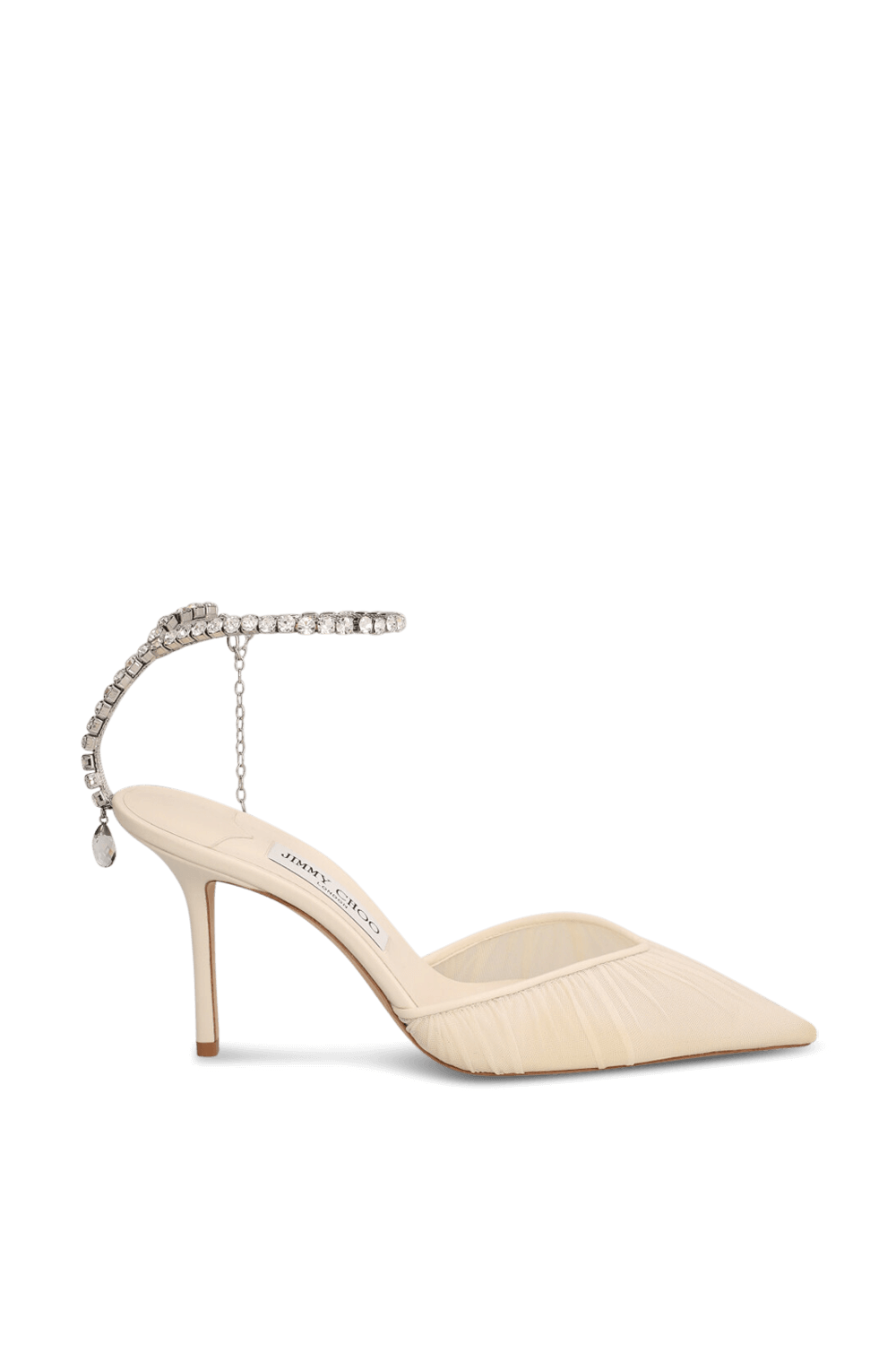 תמונה קידמית של נעלי עקב סיידה JIMMY CHOO