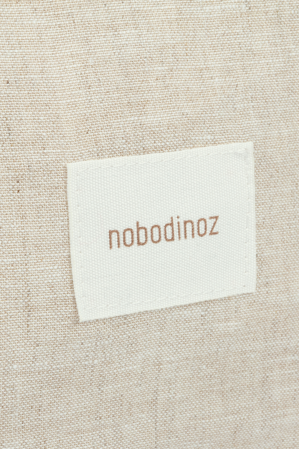 תמונת תקריב של תיק טואלטיקה מפשתן צרפתי NOBODINOZ