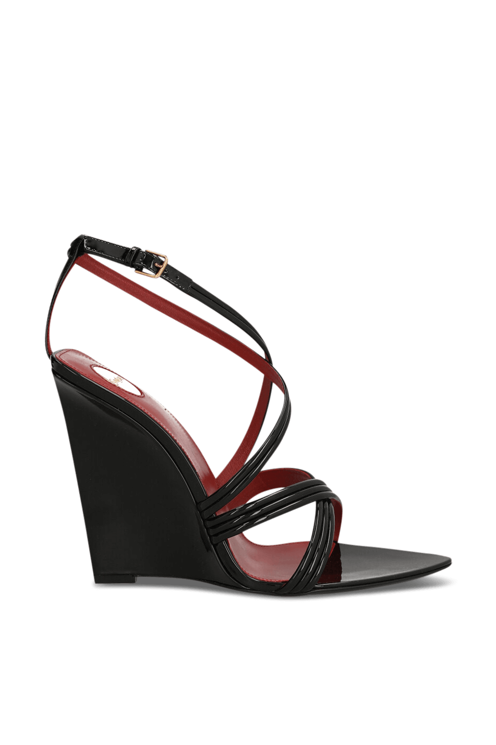 תמונה קידמית של סנדלי עקב SAINT LAURENT