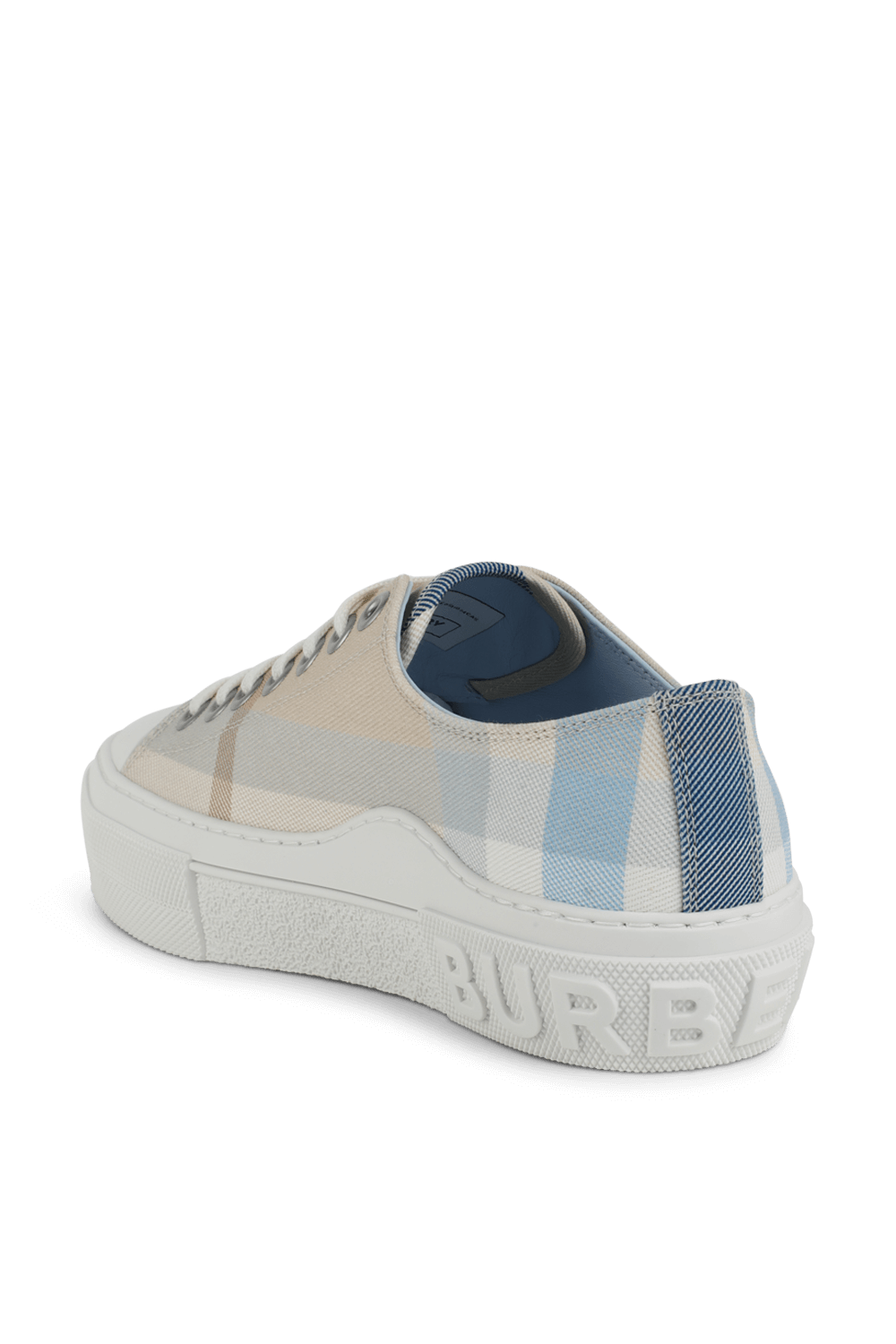 תמונה אחורית של נעלי סניקרס מכותנה BURBERRY