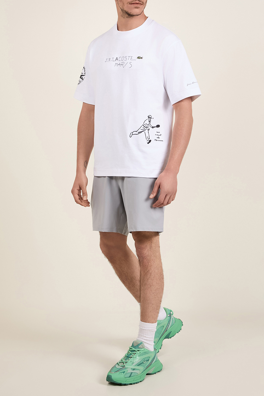 תמונת דוגמן קידמית של נעלי סניקרס L003 LACOSTE