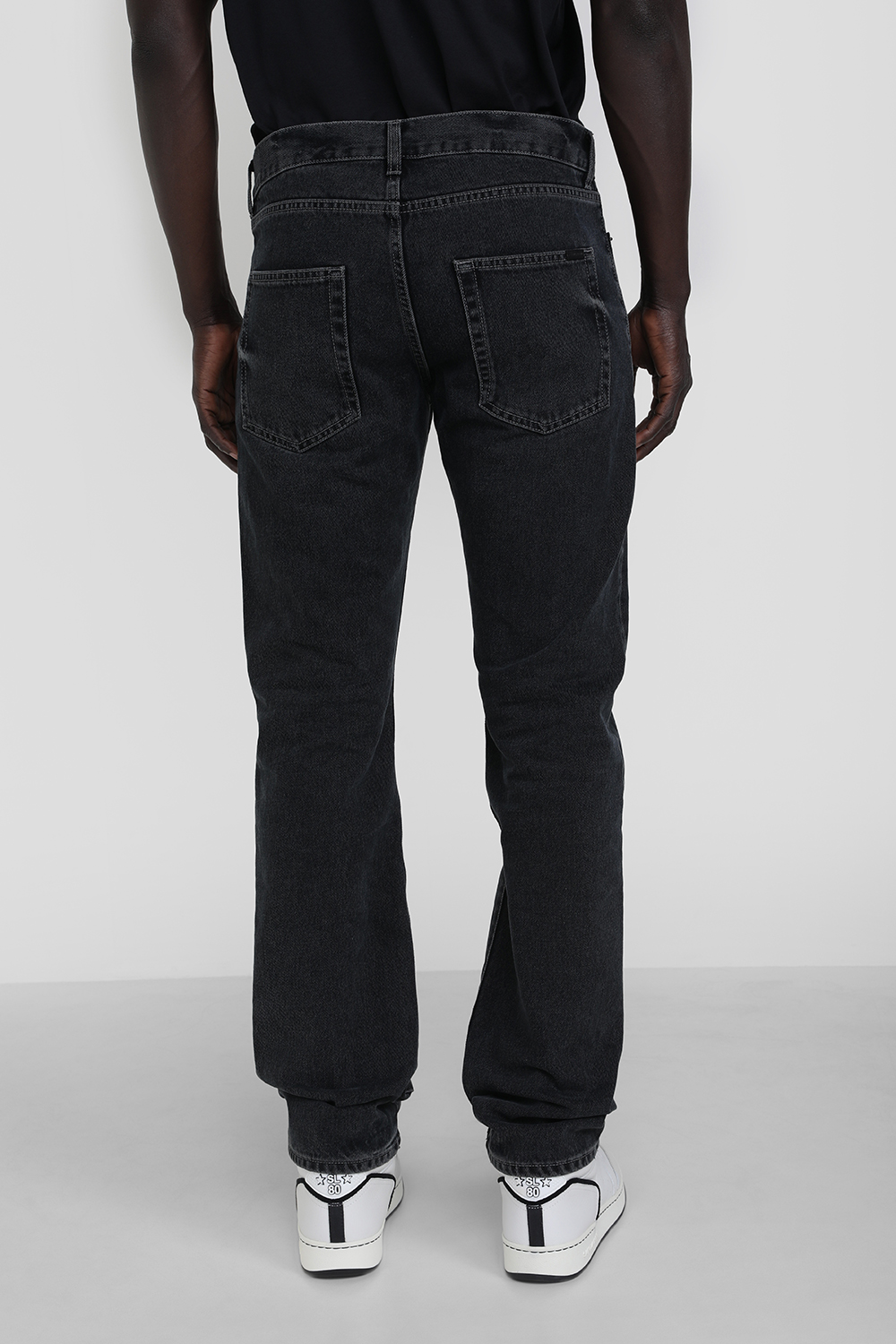 תמונת דוגמן אחורית של מכנסי ג'ינס סלים SAINT LAURENT