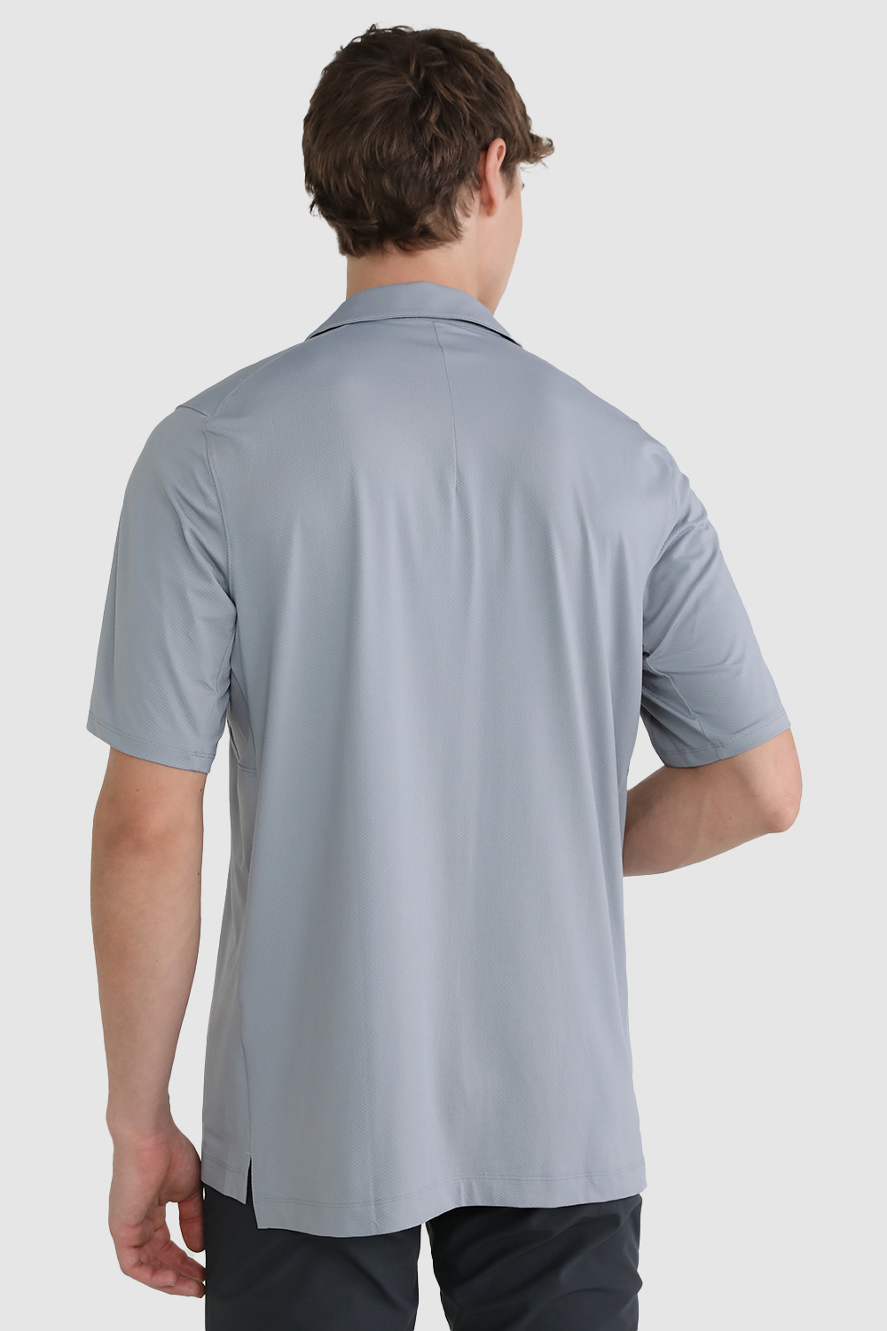 תמונת דוגמן אחורית של Snap Front Performance Shoer Sleeve Polo LULULEMON