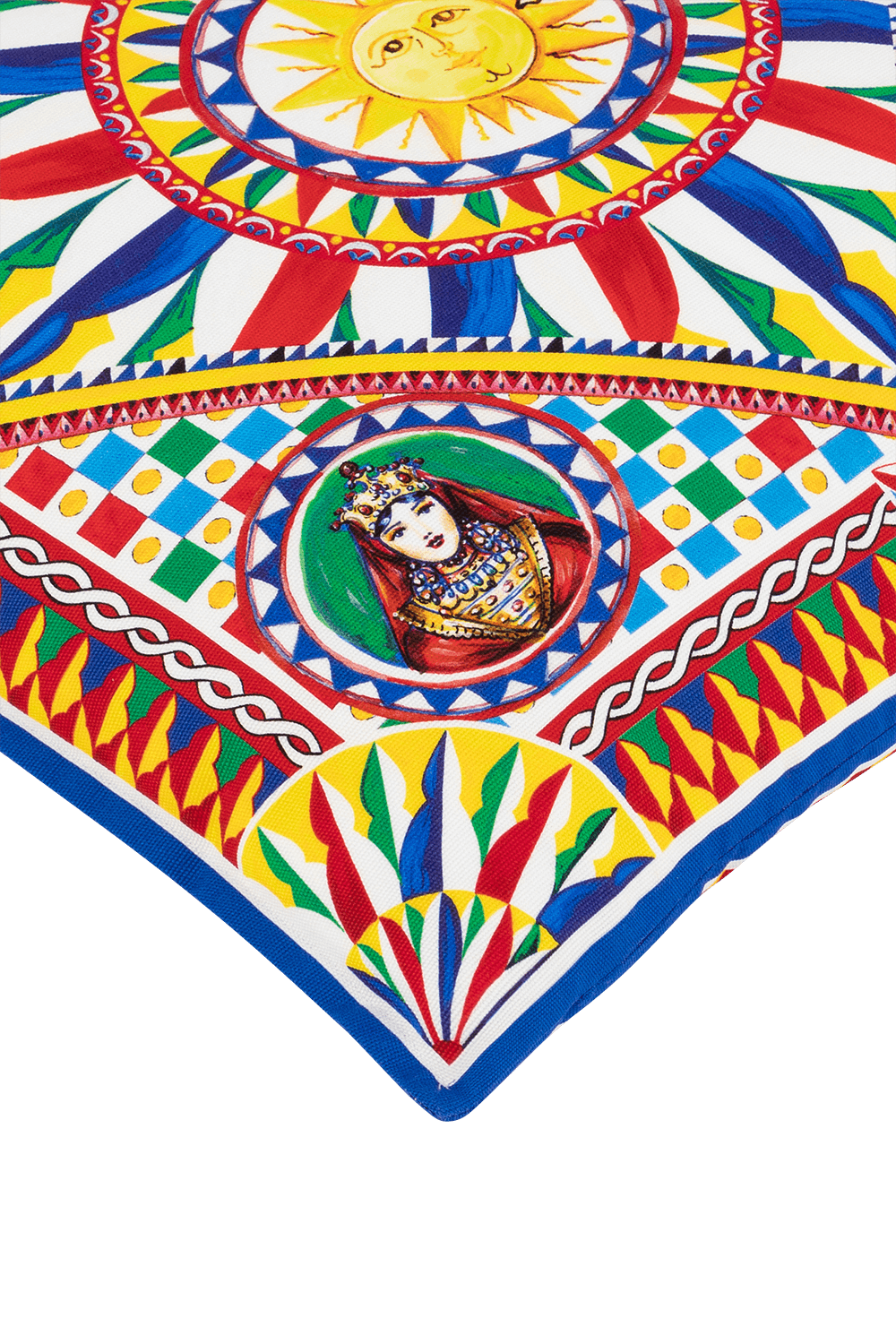 תמונת תקריב של כרית קנבס בגודל סמול DOLCE & GABBANA CASA