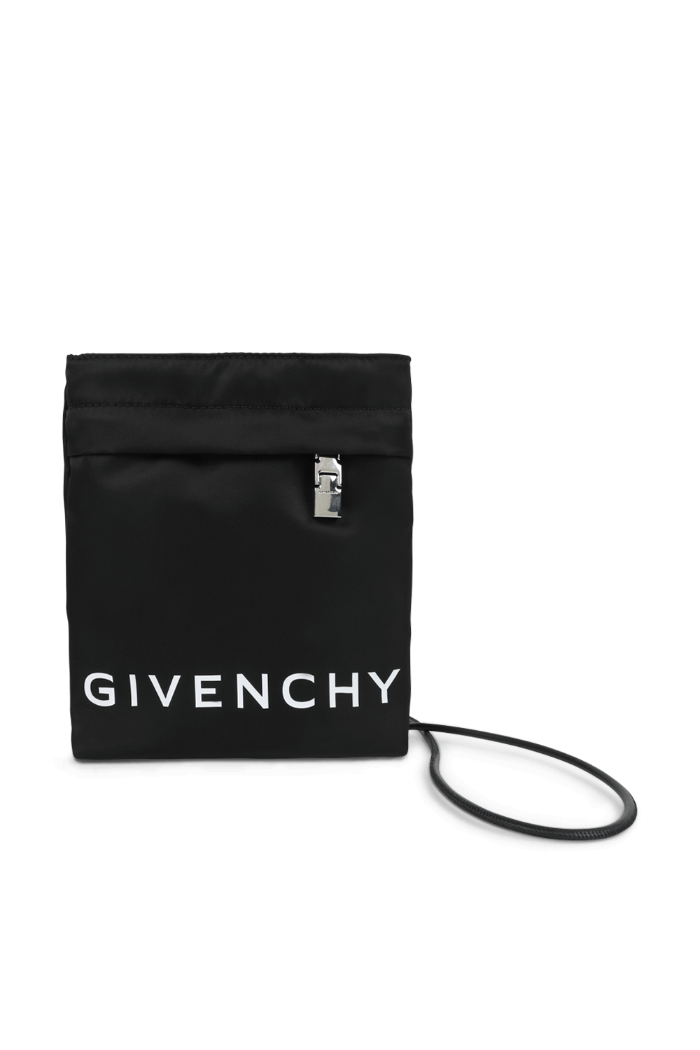 תמונה קידמית של תיק פאוץ' שחור לטלפון GIVENCHY
