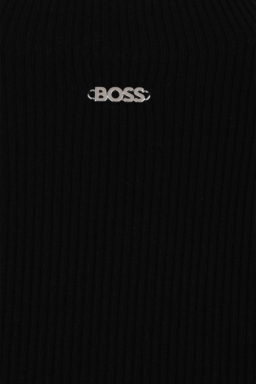תמונה אחורית של גופיית סלים בסריגת ריב BOSS