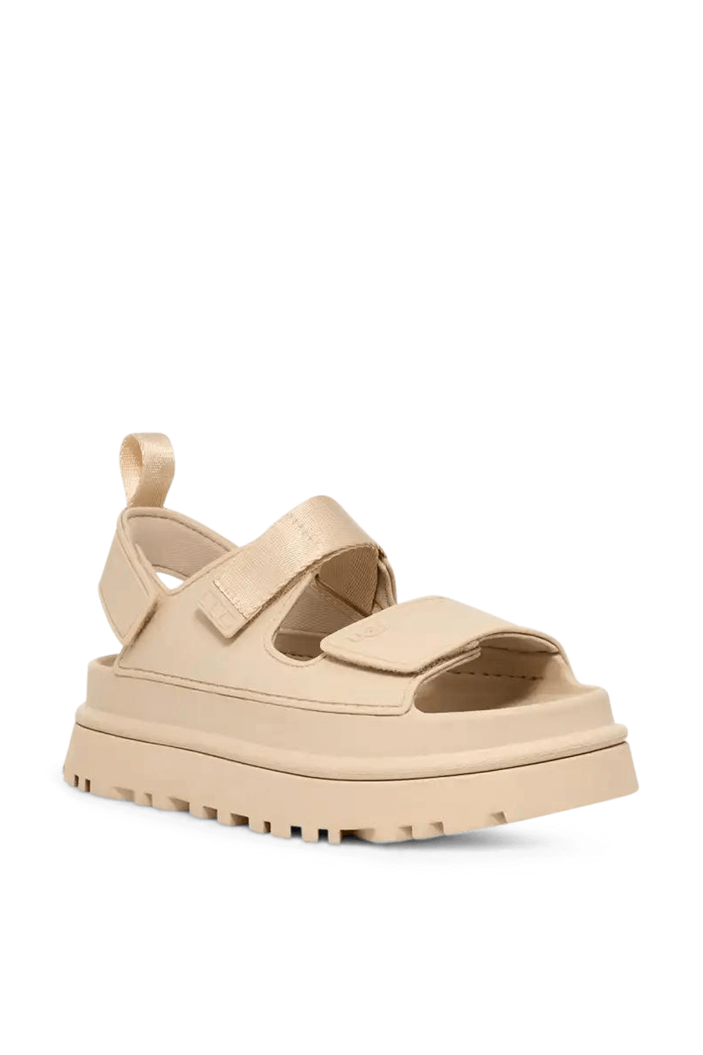 תמונה אחורית של סנדלי גולדן גלואו UGG