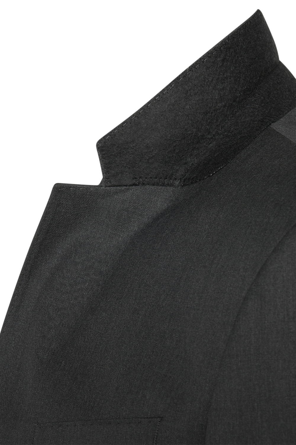 תמונת תקריב של Slim Fit Jacket in Dark Grey