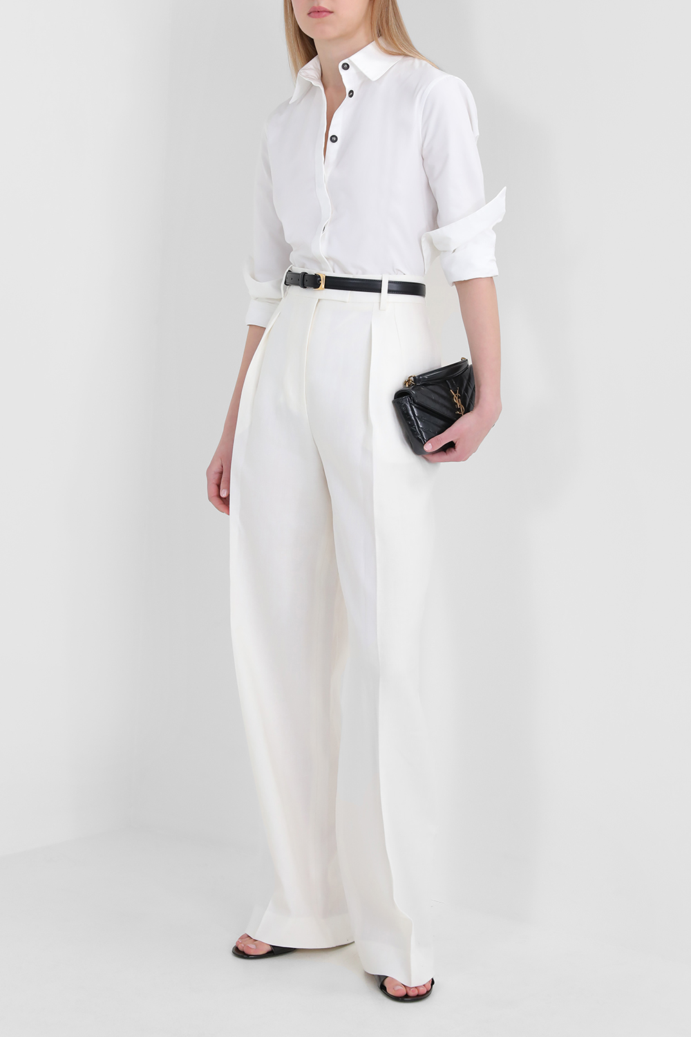 תמונת דוגמן קידמית של תיק אולימפיה קטן SAINT LAURENT