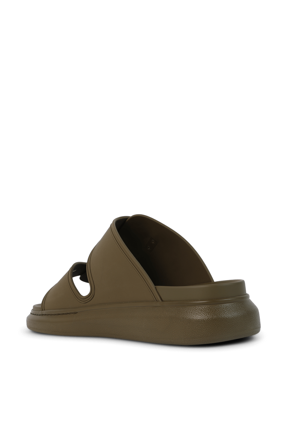 תמונה אחורית של סנדלי סליידס מגומי ALEXANDER MCQUEEN