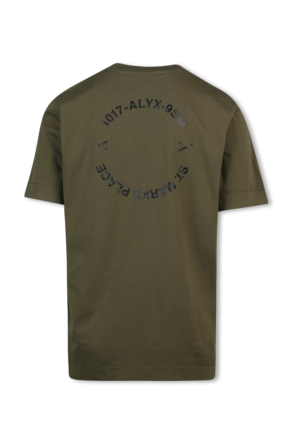 תמונה אחורית של Address Logo T-Shirt in Dark Olive