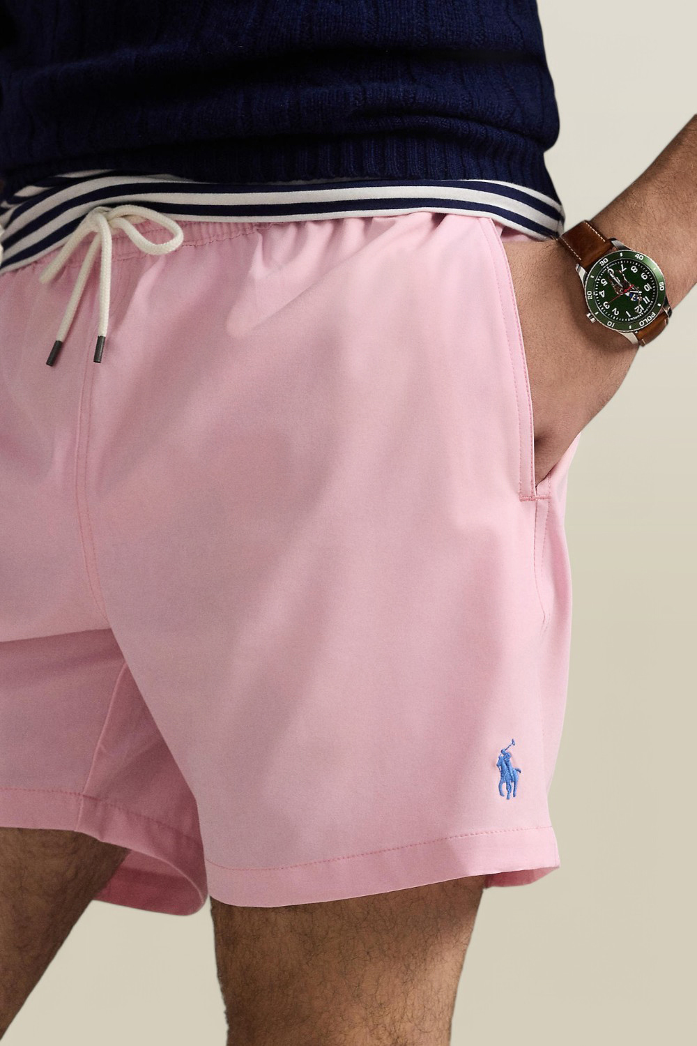 תמונת תקריב דוגמן של מכנסי בגדי ים POLO RALPH LAUREN