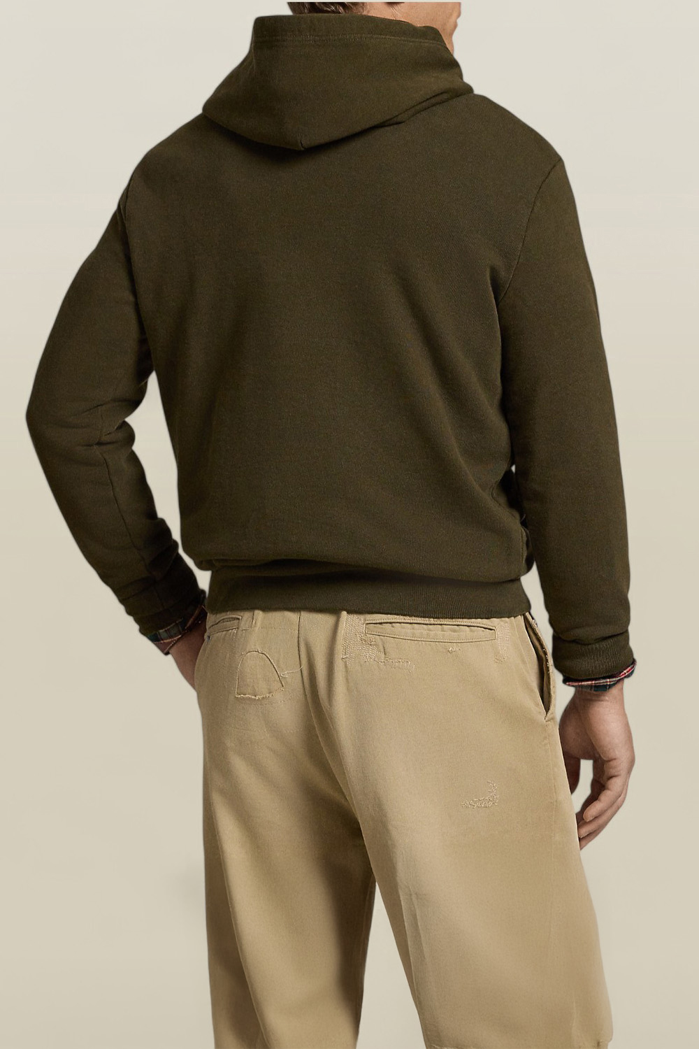 תמונת דוגמן אחורית של סווטשירט קפוצ'ון POLO RALPH LAUREN