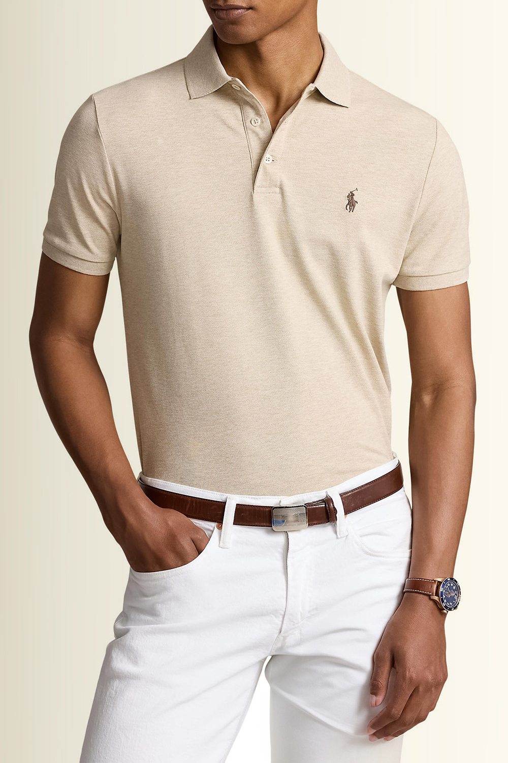 תמונת דוגמן קידמית של חולצת פולו קצרה POLO RALPH LAUREN