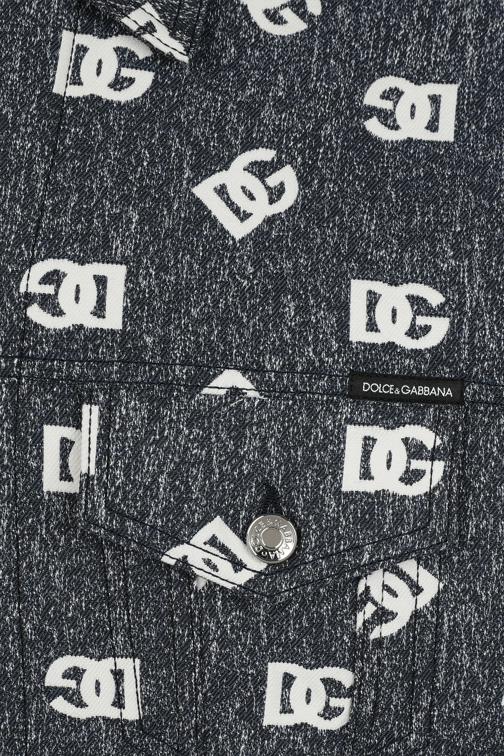תמונה אחורית של חולצת דנים לוגומאנית DOLCE & GABBANA