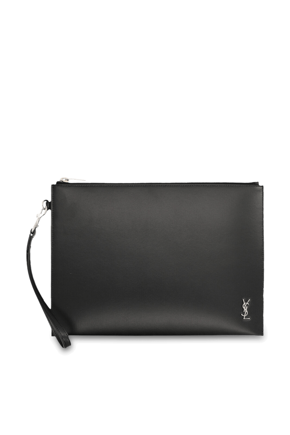 תמונה קידמית של תיק קלאץ' מעור SAINT LAURENT