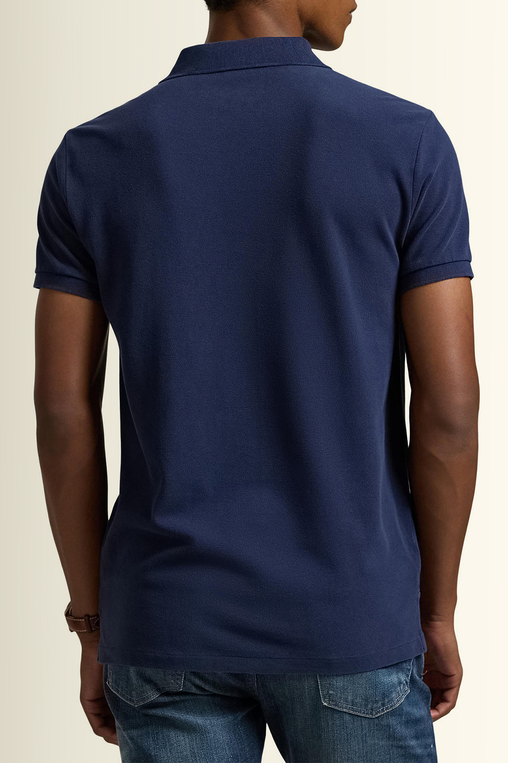 תמונת דוגמן אחורית של חולצת פולו קצרה POLO RALPH LAUREN