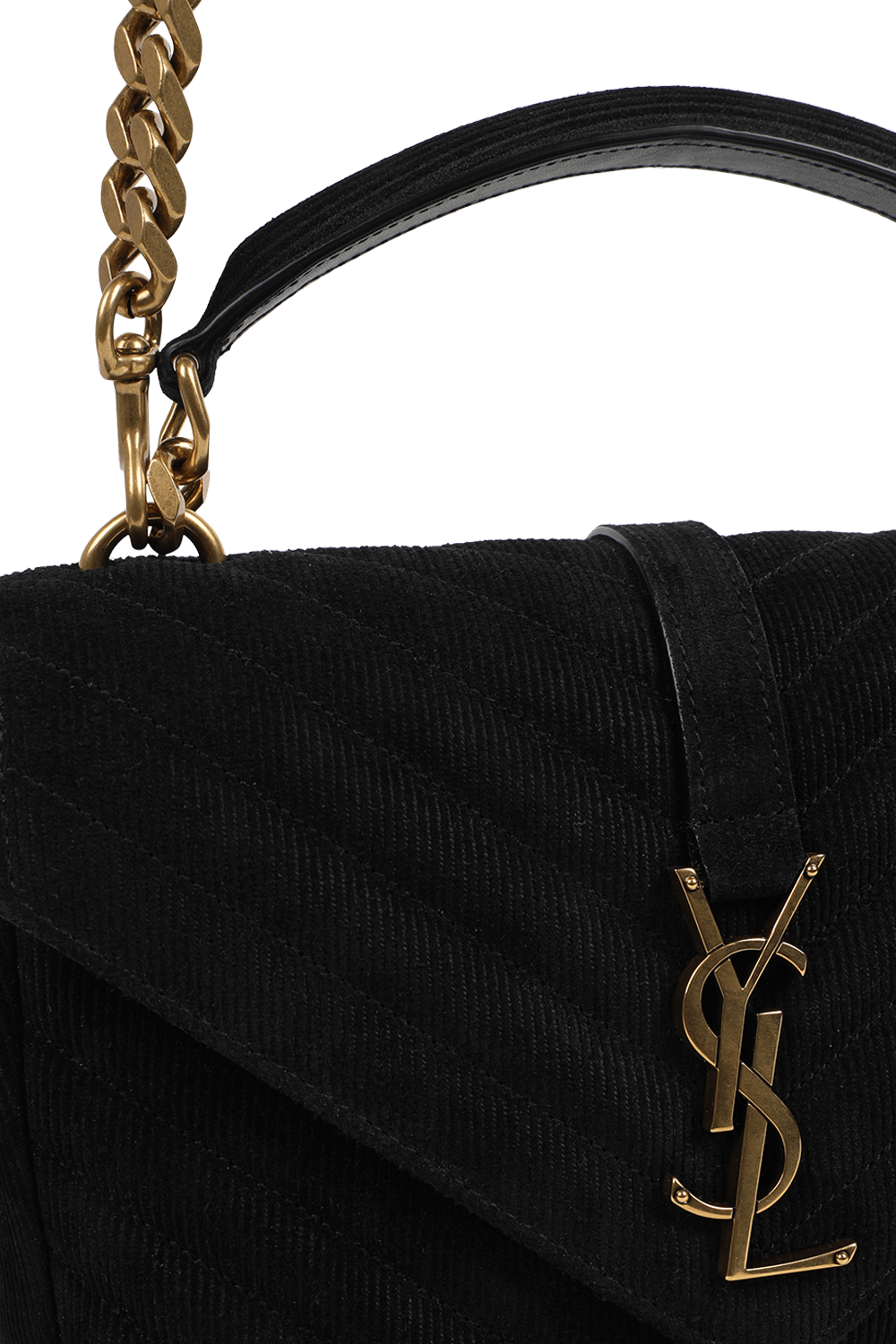 תמונת תקריב של תיק קולג' בגודל מדיום מעור SAINT LAURENT