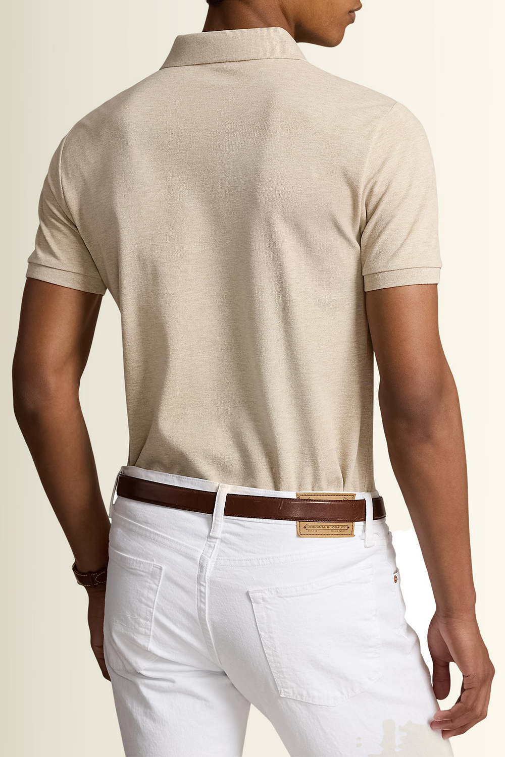 תמונת דוגמן אחורית של חולצת פולו קצרה POLO RALPH LAUREN